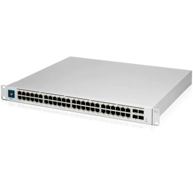 UniFi Pro 48-Port PoE Gestito L2/L3 Gigabit Ethernet (10/100/1000) Supporto Power over Ethernet (PoE) 1U Argento, Interruttore