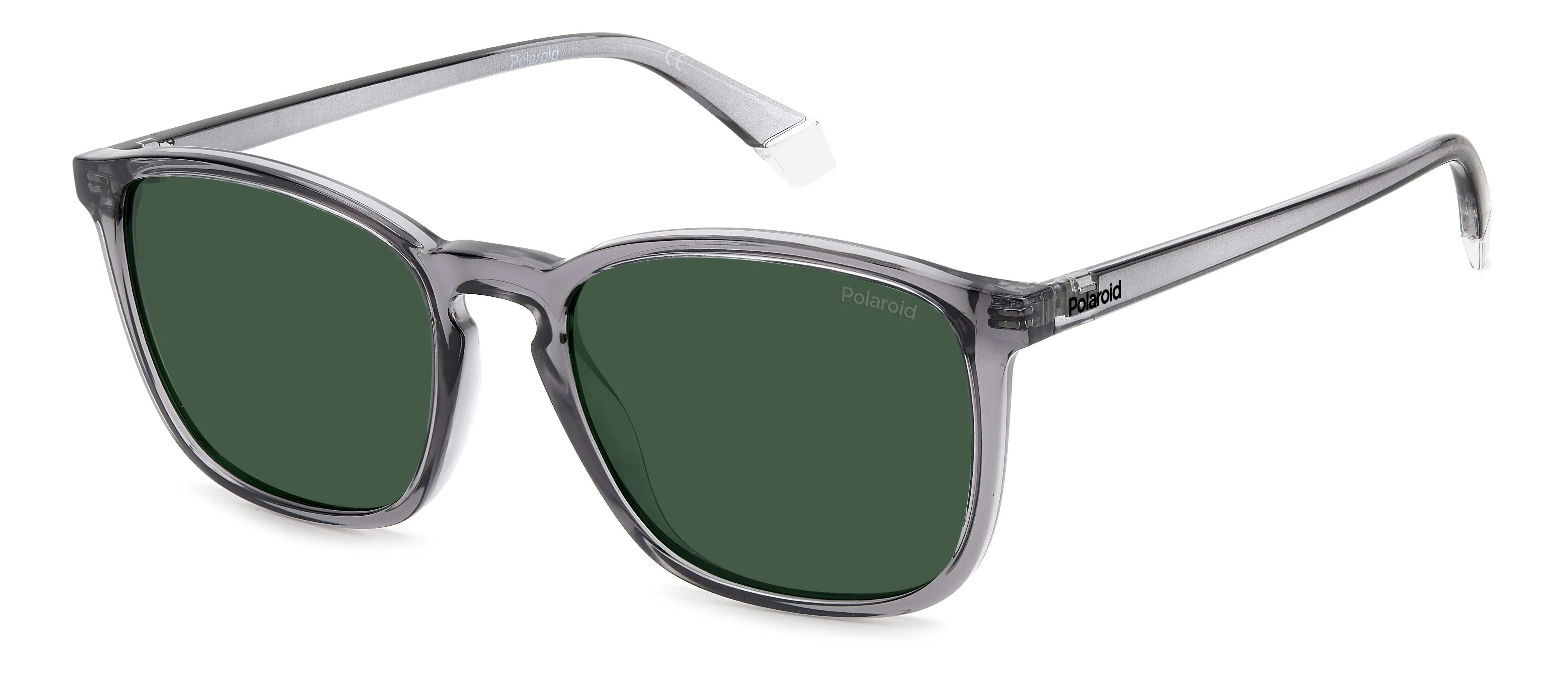 Polaroid PLD 4139/S KB7/UC Occhiali da sole Plastica Grigio Verde Squadrata Polarizzata