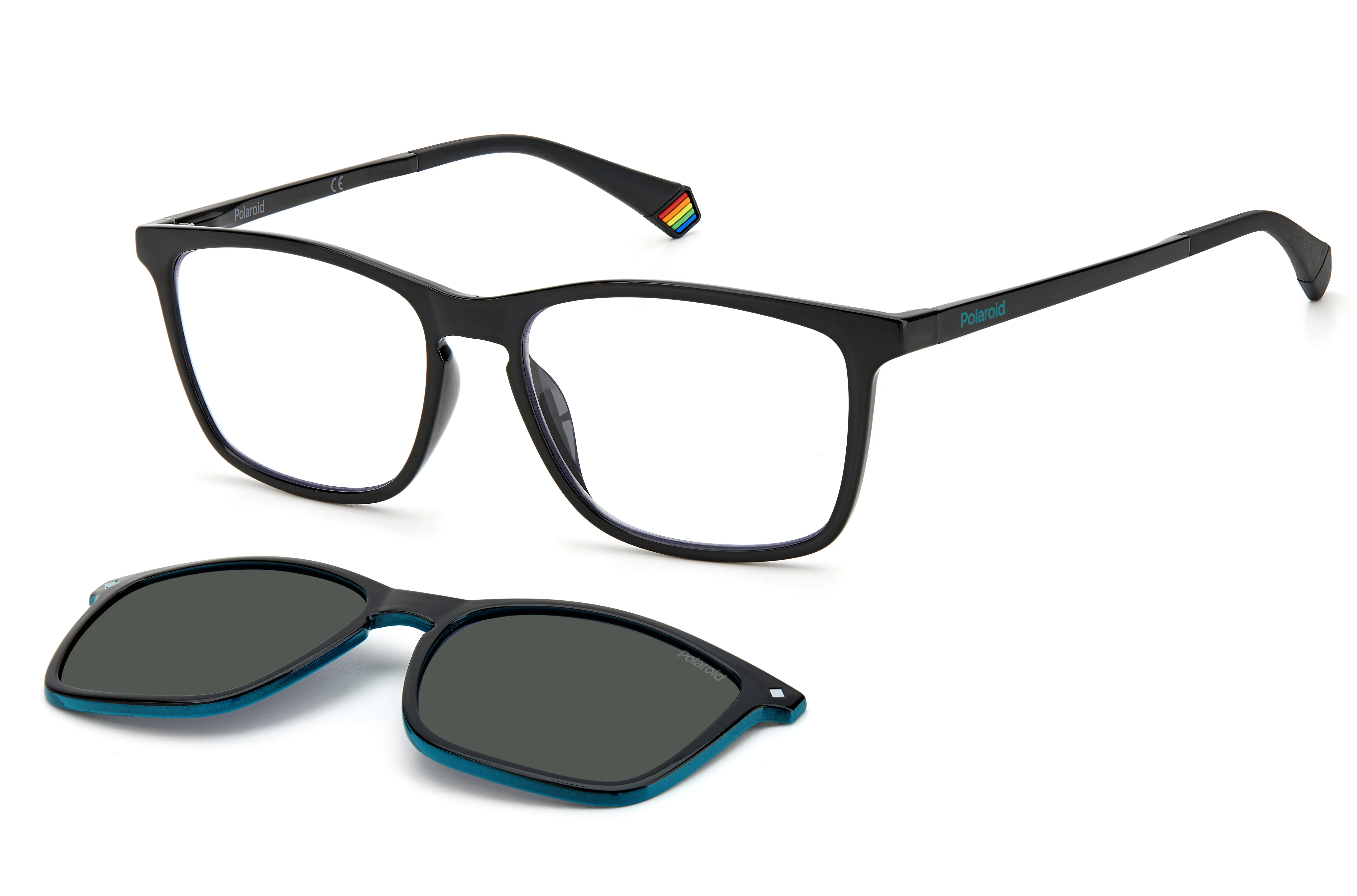 Polaroid PLD 6139/CS 807/M9 Occhiali da sole Plastica Nero Grigio Squadrata Polarizzata