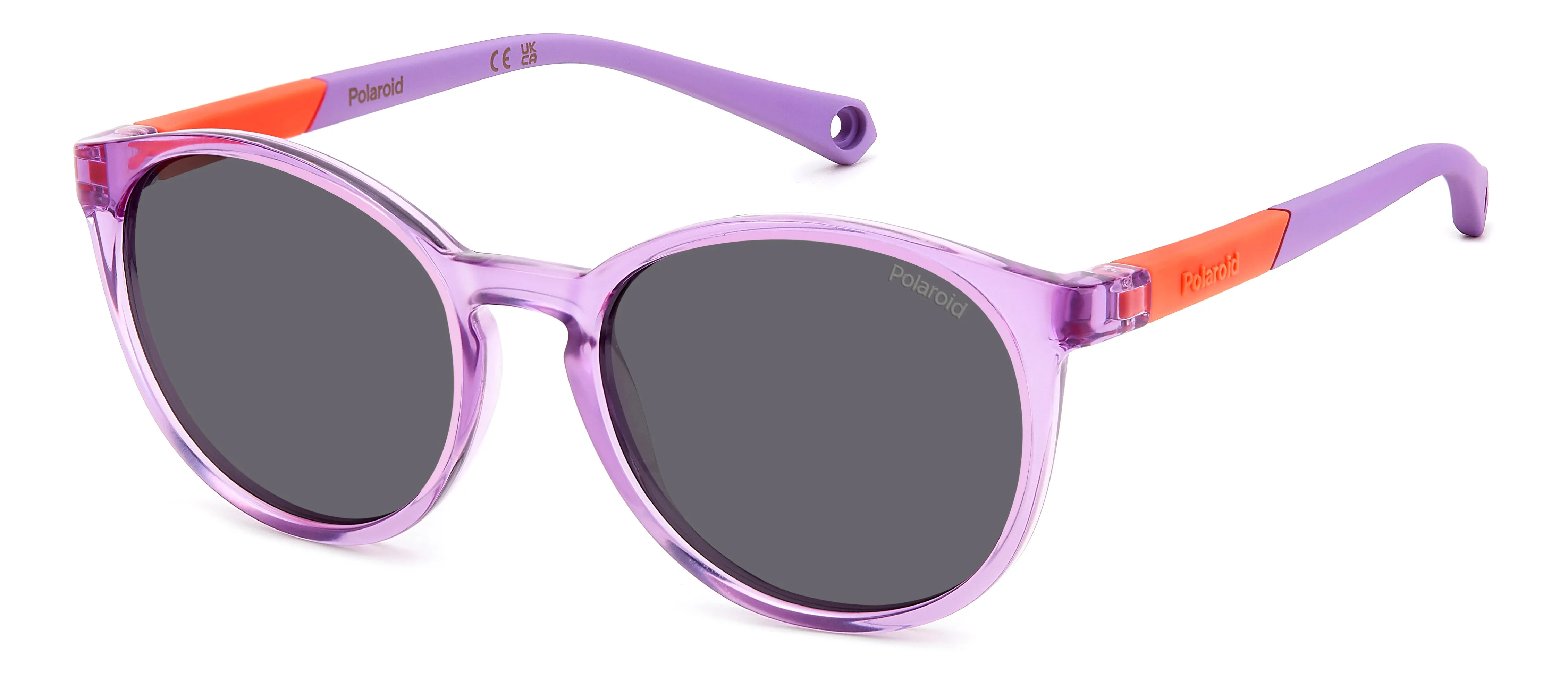 Polaroid PLD 8059/S 789/M9 Occhiali da sole bambino Plastica Lilla Grigio Pantos Polarizzata