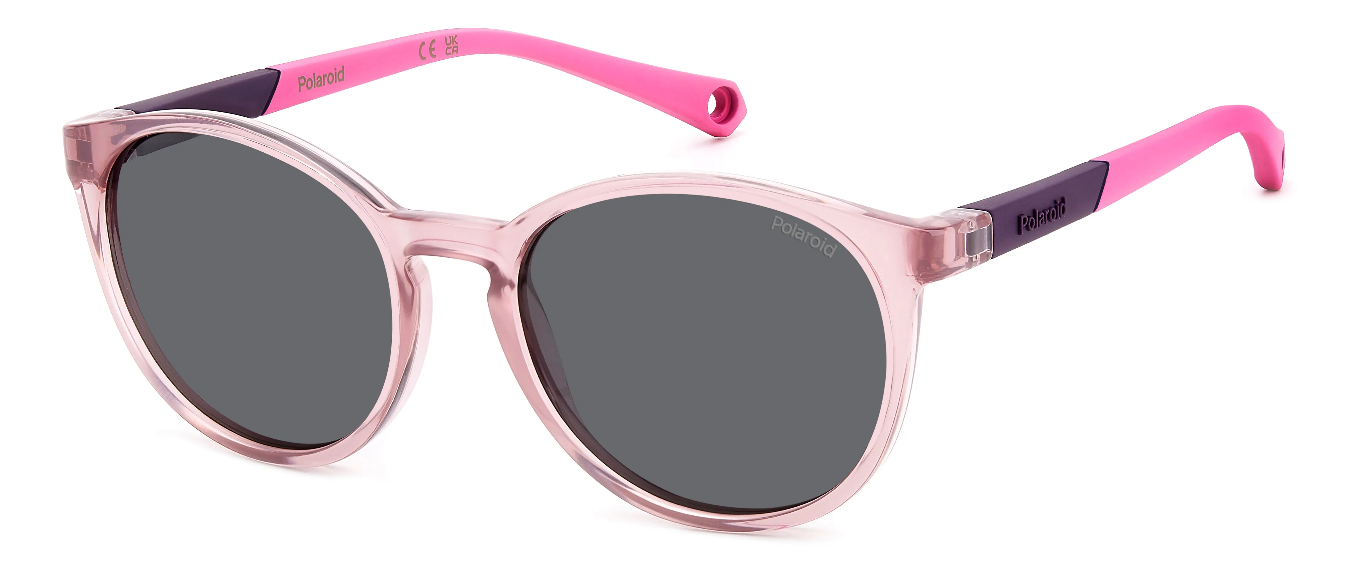 Polaroid PLD 8059/S 35J/M9 Occhiali da sole bambino Plastica Rosa Grigio Pantos Polarizzata