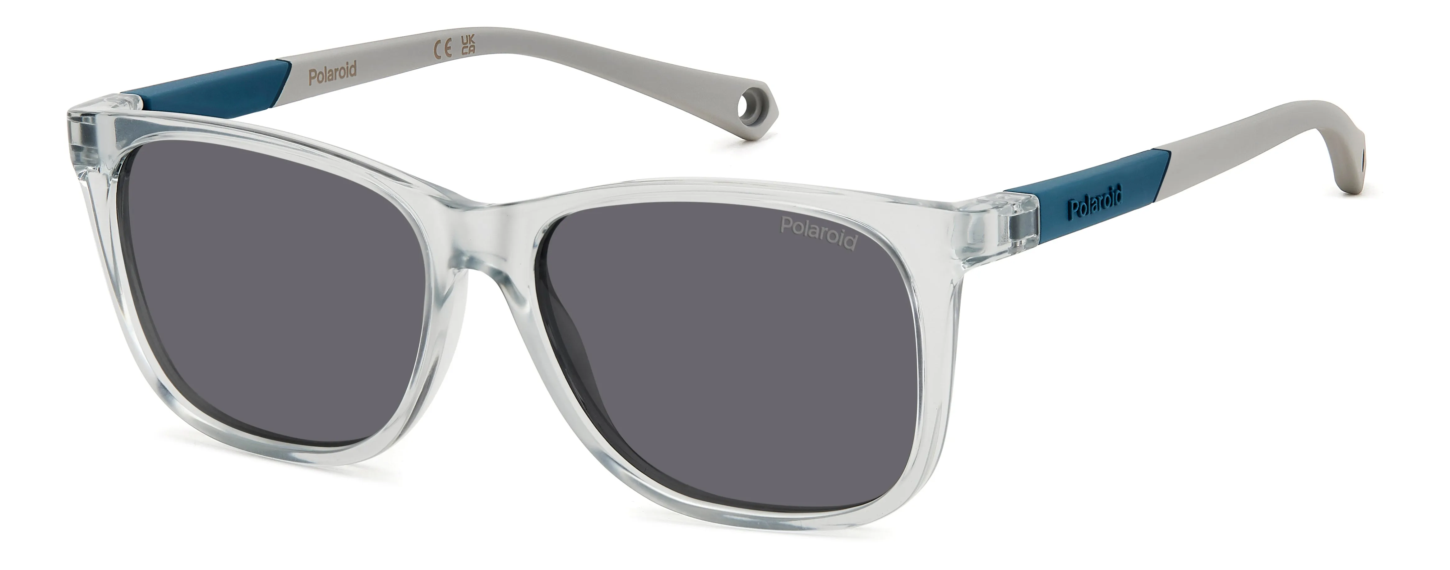 Polaroid PLD 8058/S KB7/M9 Occhiali da sole bambino Plastica Grigio Grigio Squadrata Polarizzata