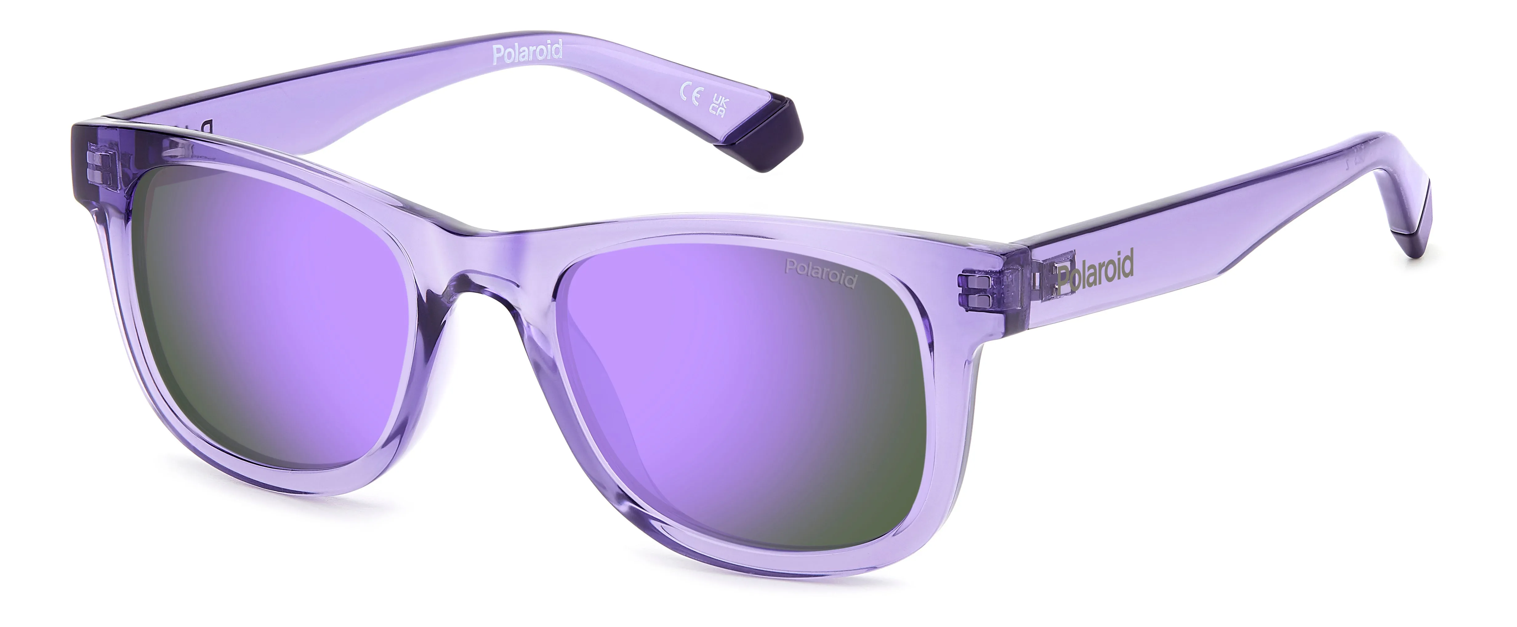 Polaroid PLD 8009/N/NEW 789/MF Occhiali da sole bambino Plastica Viola Viola Squadrata Polarizzata Specchiato