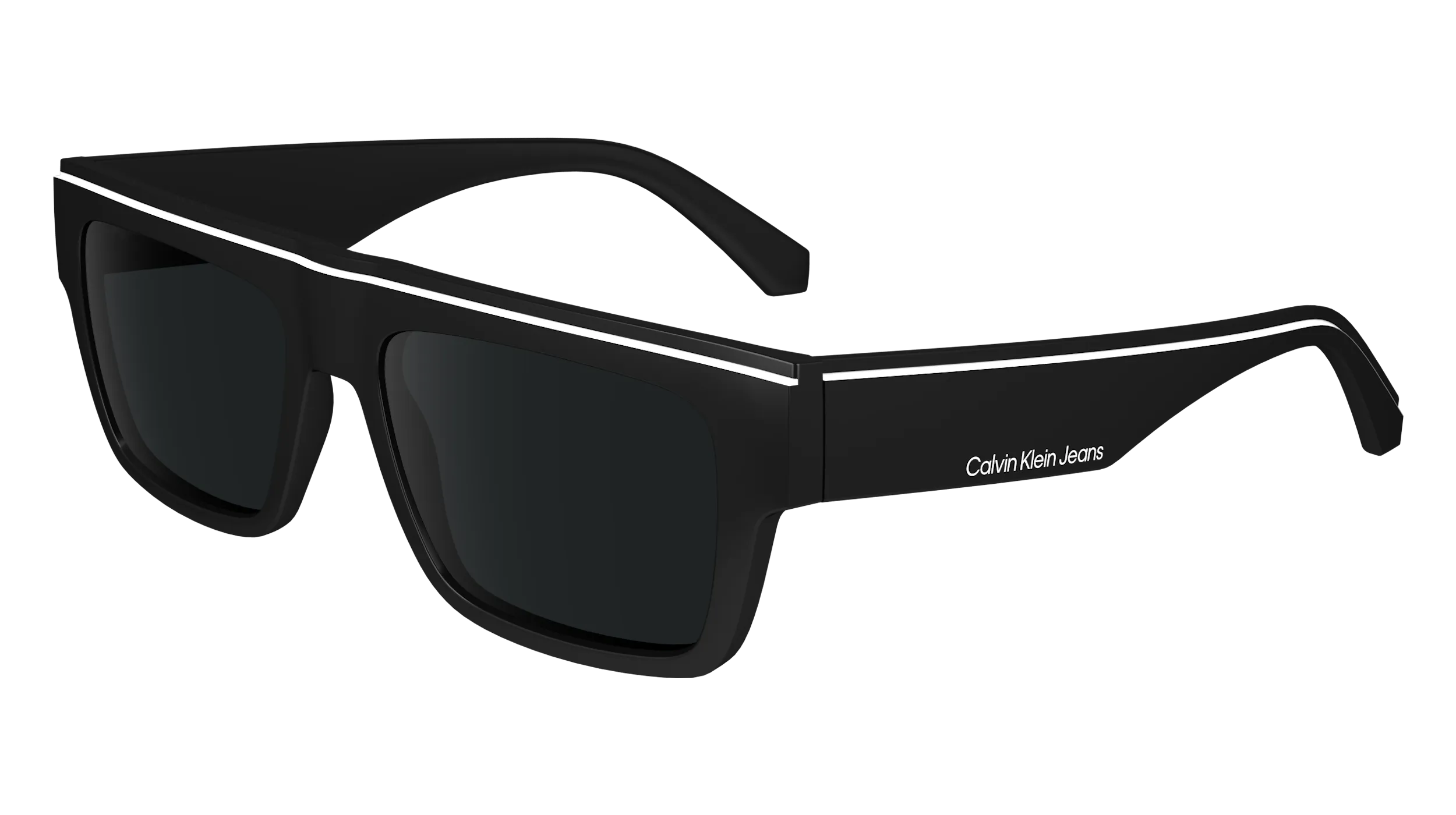 Calvin Klein CKJ24603S 001 Occhiali da sole Bio-iniettato Nero Grigio Squadrata Normale