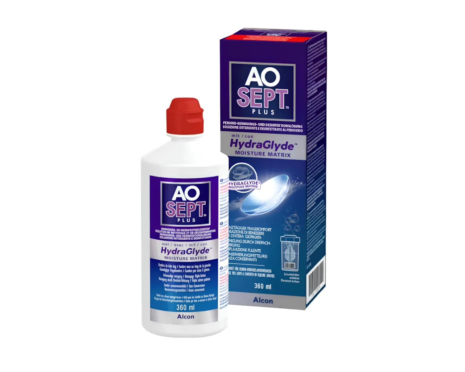 ALCON AOSEPT PLUS Soluzione con HYDRAGLIDE 360 ML Liquidi