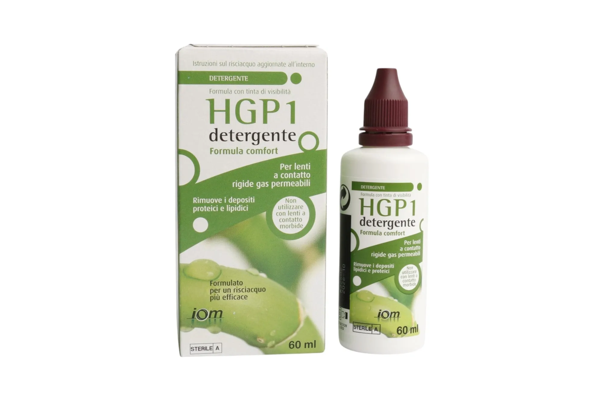 Bausch and Lomb Hgp1 Detergente 60 ML per lenti a contatto rigide Liquidi
