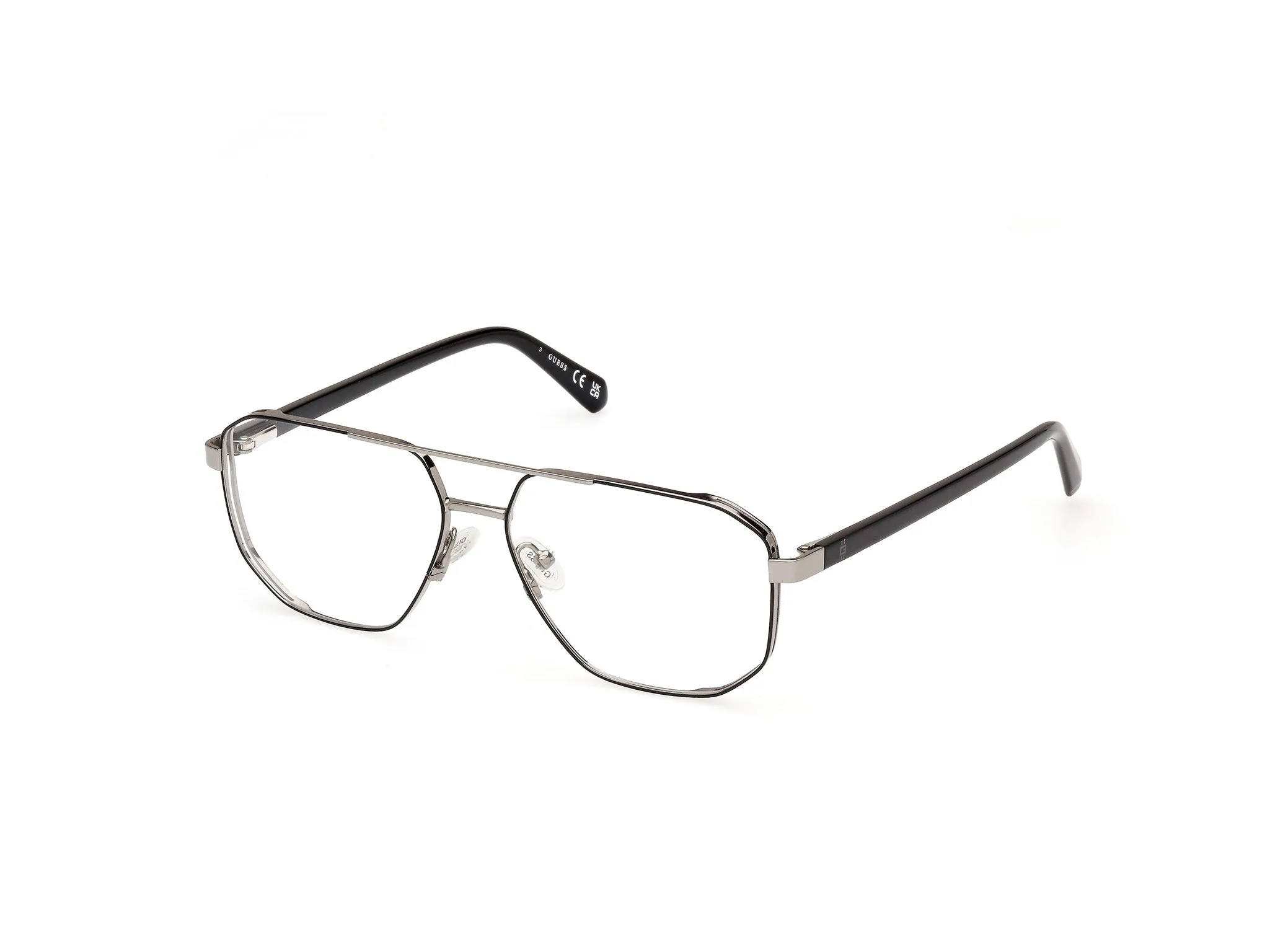 Guess GU50135 5 Montature da vista Metallo Nero Squadrata Normale