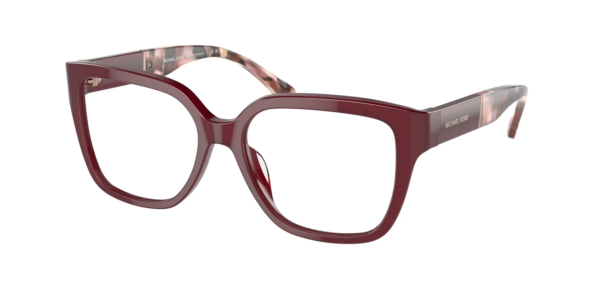 Michael Kors MK4112 POLANCO 3949 Montature da vista Acetato Rosso Trasparente Squadrata Normale