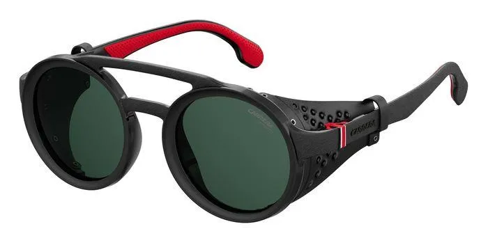 Carrera CARRERA 5046/S 807/QT Occhiali da sole Plastica Nero Verde Rotonda
