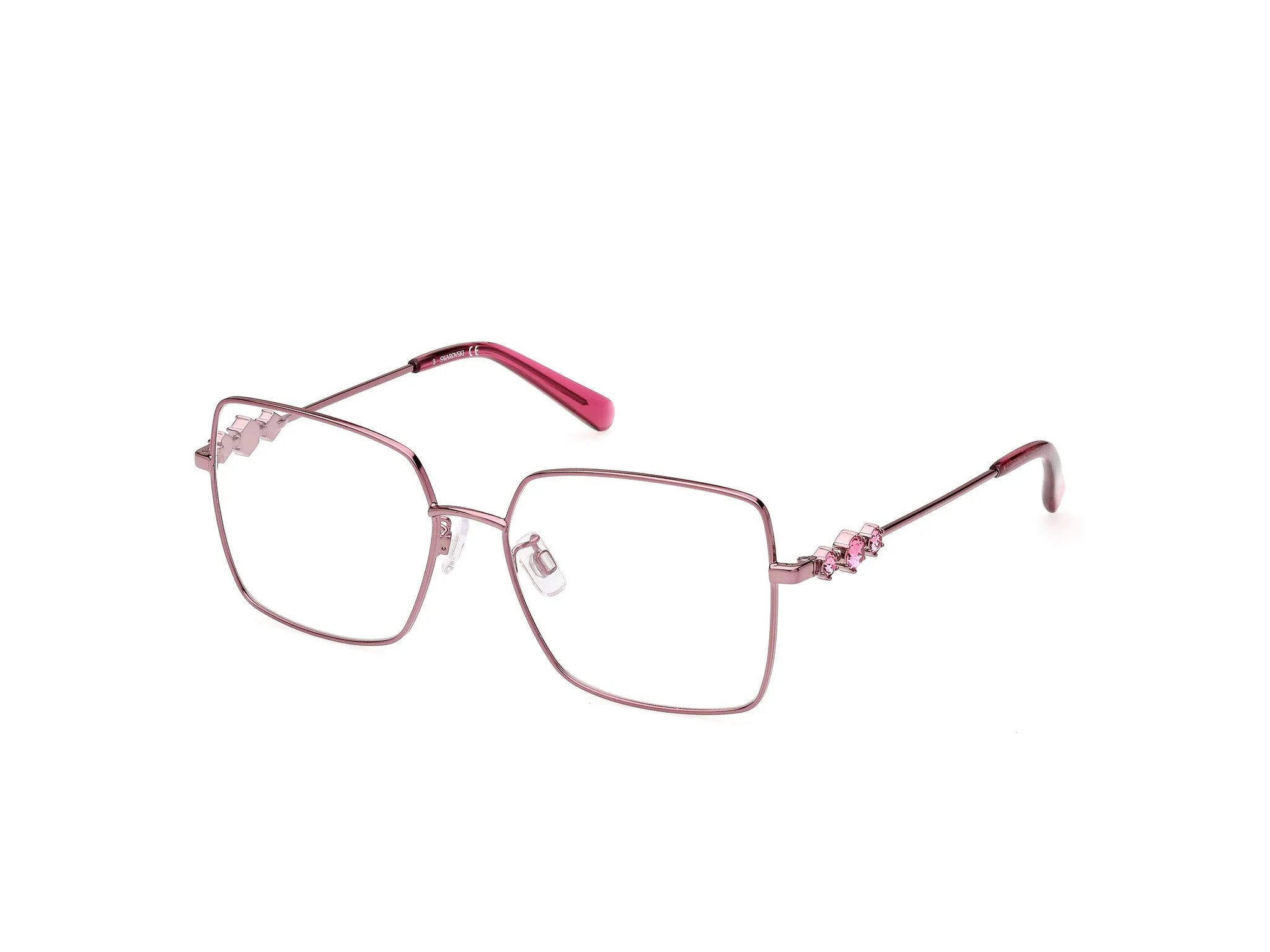 Swarovski SK5458-H 074 Montature da vista outlet Metallo Rosa Squadrata Normale
