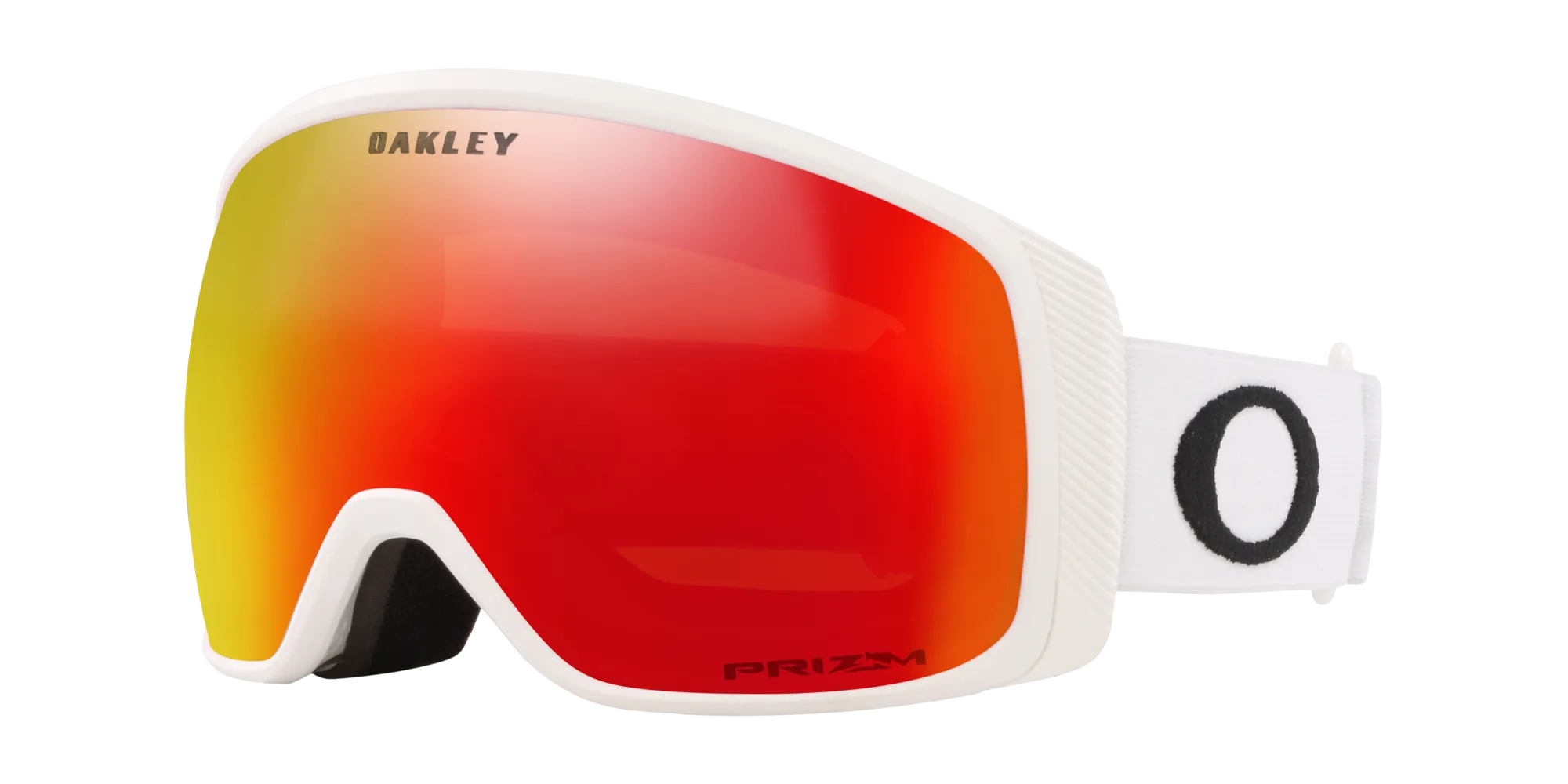 Oakley OO7105 FLIGHT TRACKER M 710510 Maschere da sci O_Matter Bianco Arancione Maschera Normale Prizm