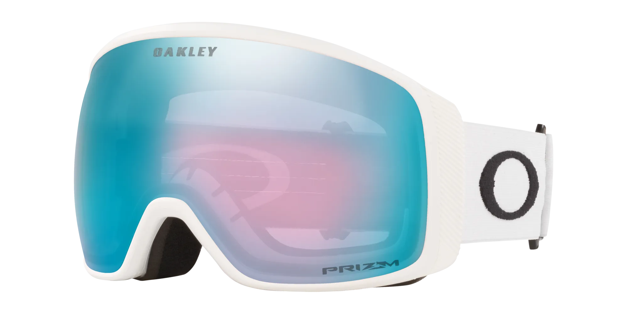 Oakley OO7104 FLIGHT TRACKER L 710426 Maschere da sci O_Matter Bianco Blu Maschera Normale Prizm