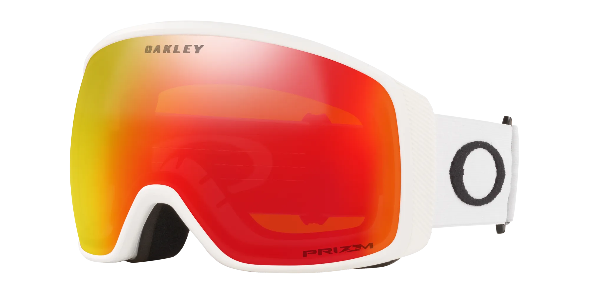 Oakley OO7104 FLIGHT TRACKER L 710411 Maschere da sci O_Matter Bianco Arancione Maschera Normale Prizm