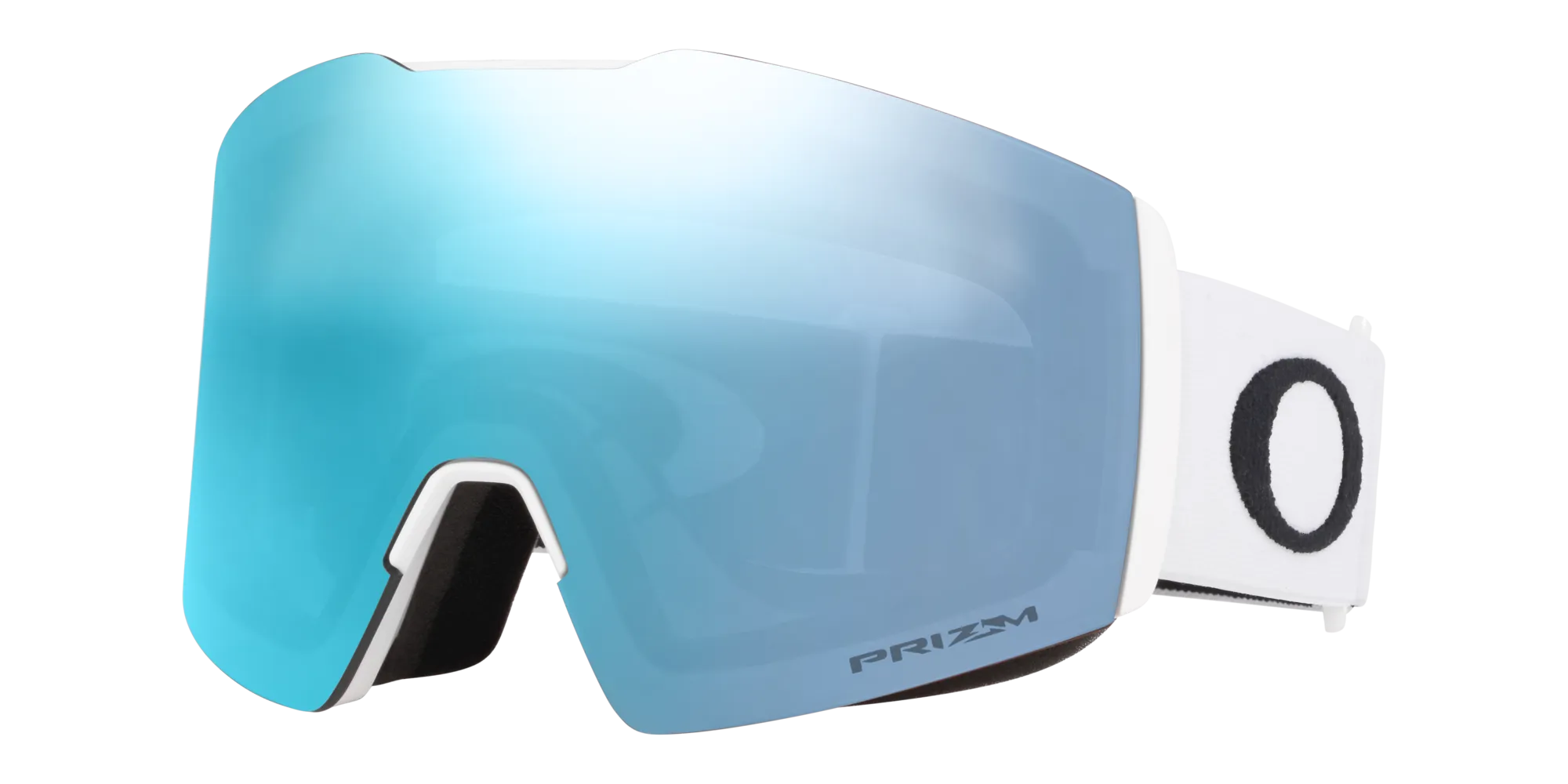Oakley OO7099 FALL LINE L 709935 Maschere da sci O_Matter Bianco Blu Maschera Normale Prizm