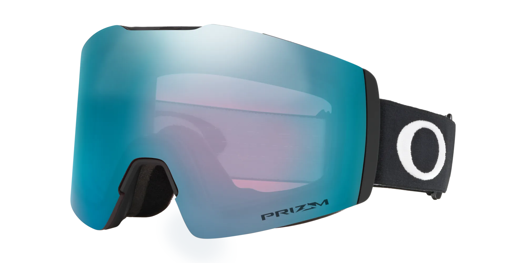 Oakley OO7103 FALL LINE M 710312 Maschere da sci O_Matter Nero Blu Maschera Normale Prizm