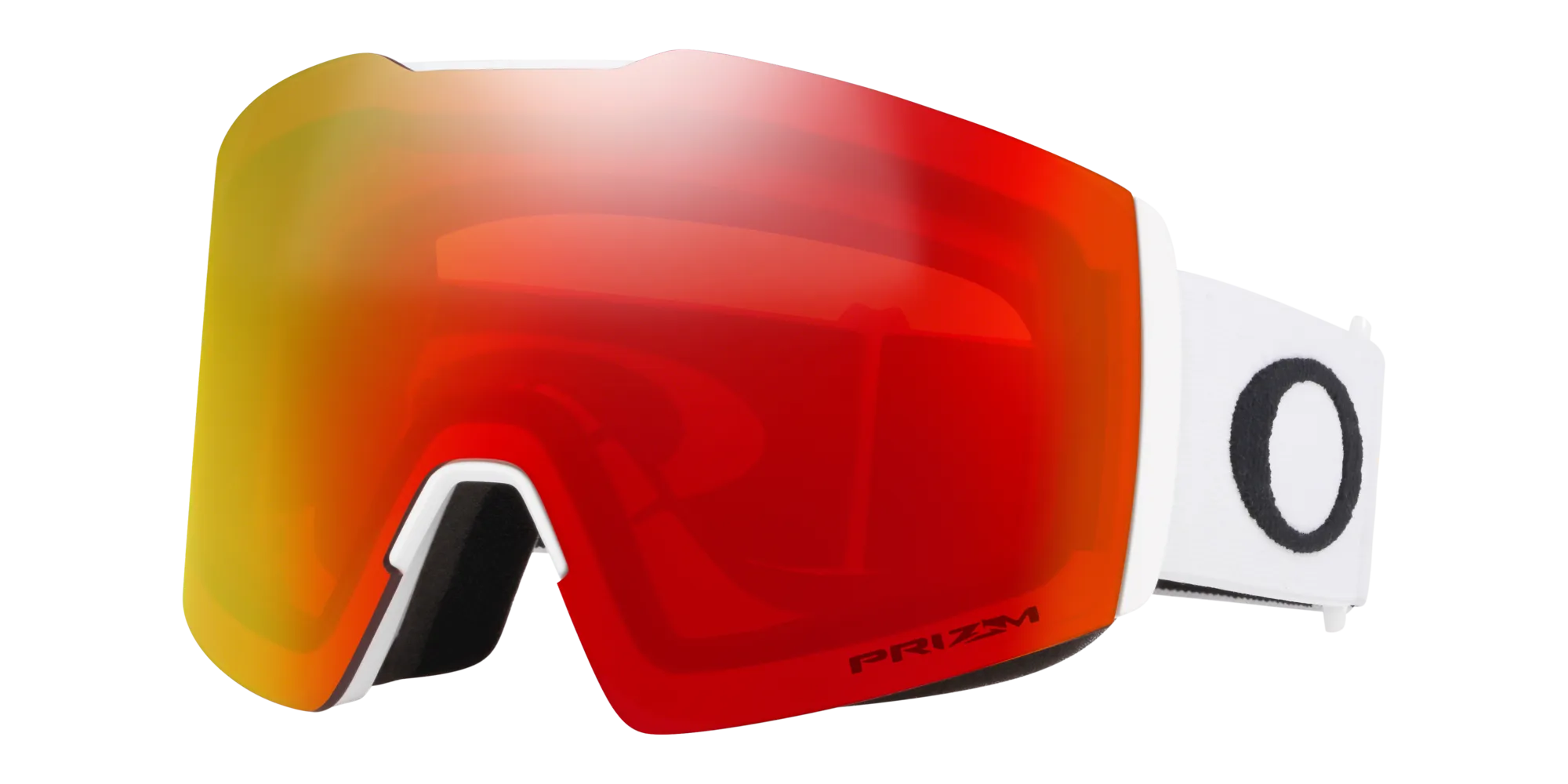 Oakley OO7099 FALL LINE L 709907 Maschere da sci O_Matter Bianco Arancione Maschera Normale Prizm