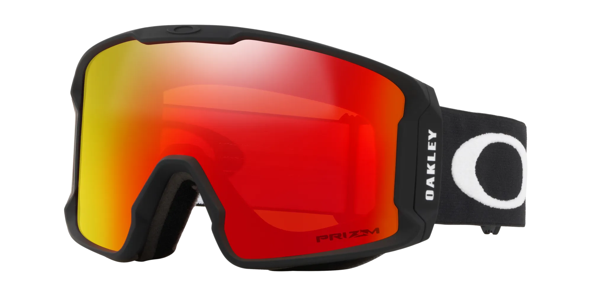 Oakley OO7070 LINE MINER L 707002 Maschere da sci O_Matter Nero Arancione Maschera Normale Prizm