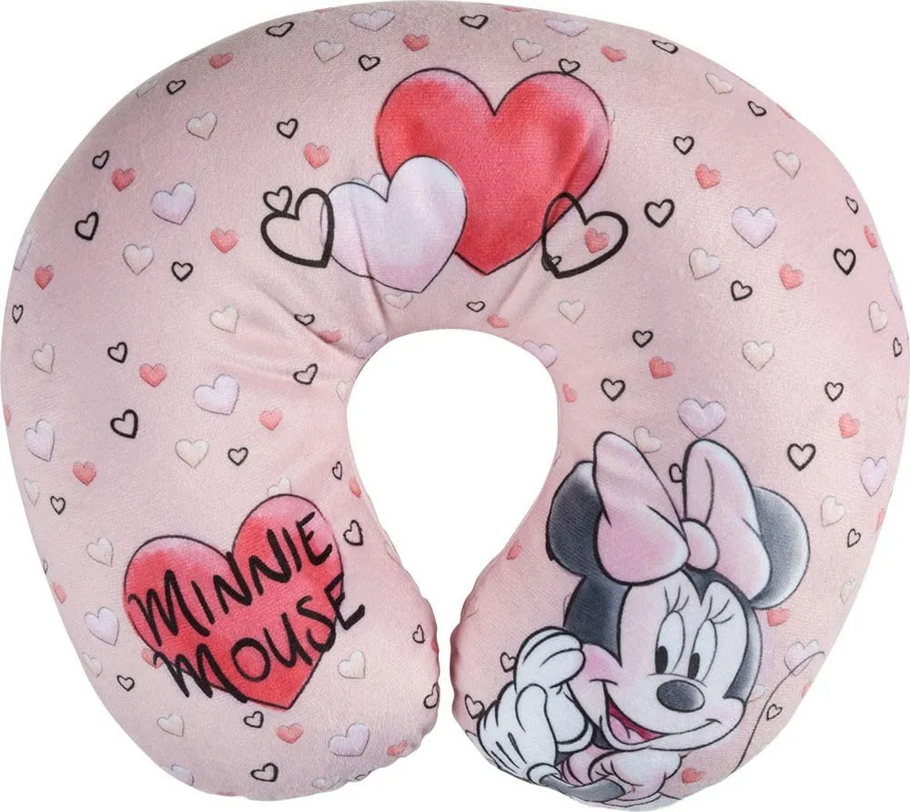 Tataway Cuscino da Viaggio per Bambini con Supporto per Collo per Auto, Aereo e Passeggino (Minnie)