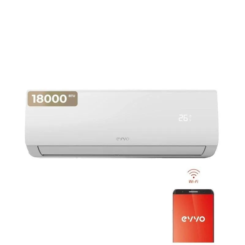 Condizionatore Split Evvo Clima 18000 BTU Inverter A++ Pompa di Calore WiFi