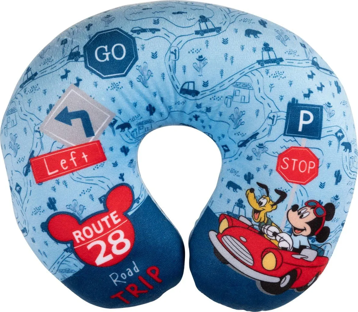 Tataway Cuscino da Viaggio per Bambini con Supporto per Collo per Auto, Aereo e Passeggino (Mickey Mouse)