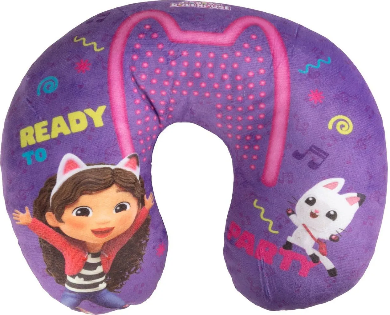 Tataway Cuscino da Viaggio per Bambini con Supporto per Collo per Auto, Aereo e Passeggino (Gabby's)