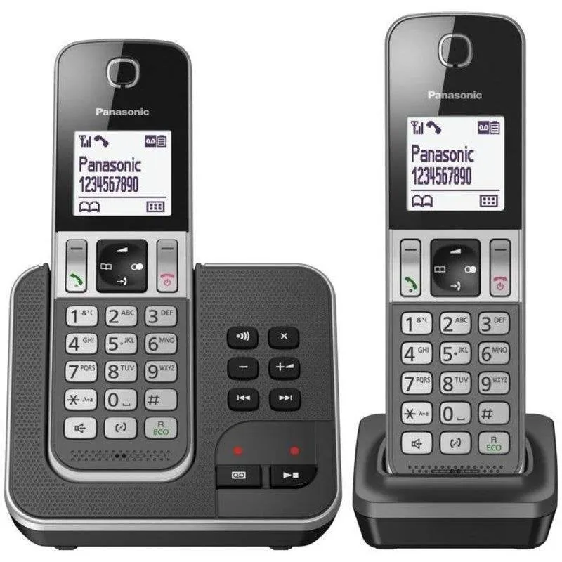 Telefono senza fili Panasonic KX-TGD322FRG con segreteria e blocco