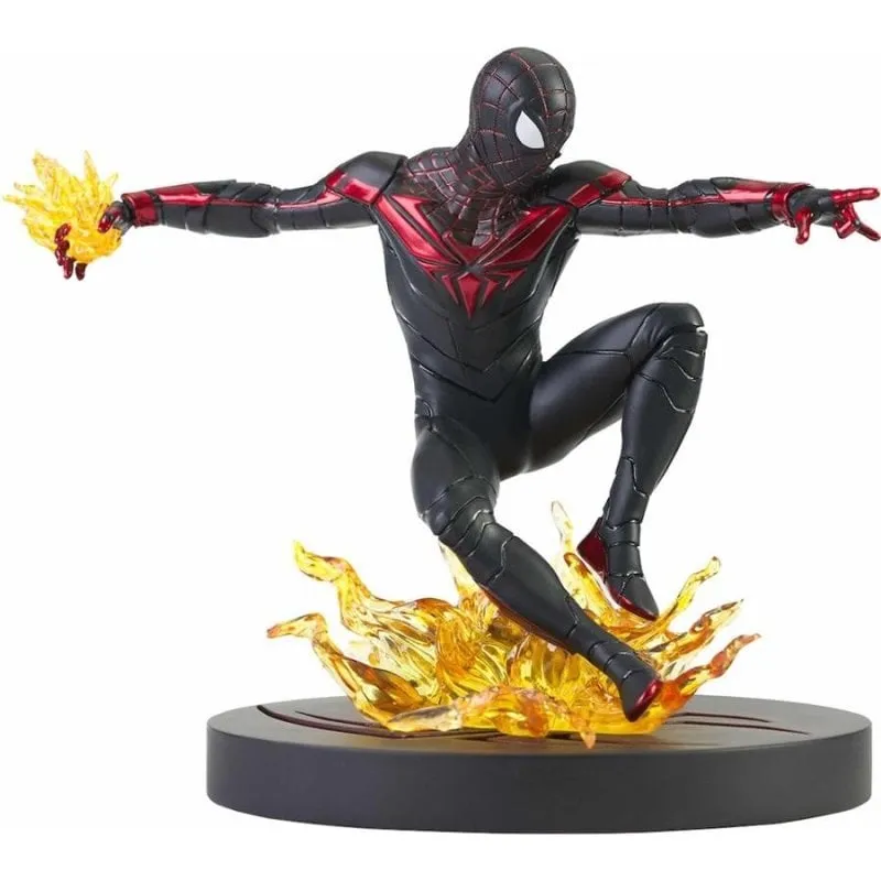 Figura Spider-man Miles Morales Diamond Select Gamerverse Diorama 18 cm