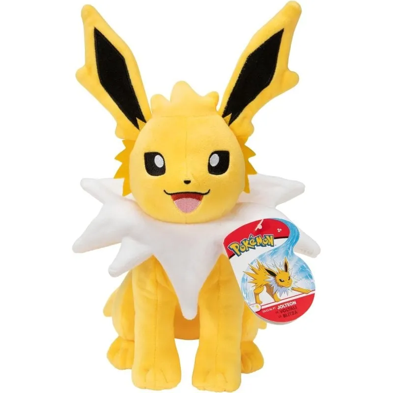 Peluche Pokémon Jazwares Jolteon 19 cm Ufficiale Morbido Compatto