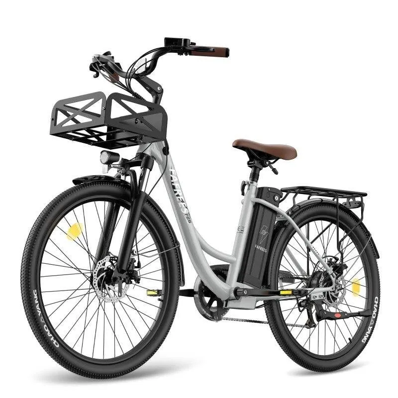 Bicicletta elettrica Fafrees F26 Lasting 250 W 36 V 25 Ah 26 pollici grigia