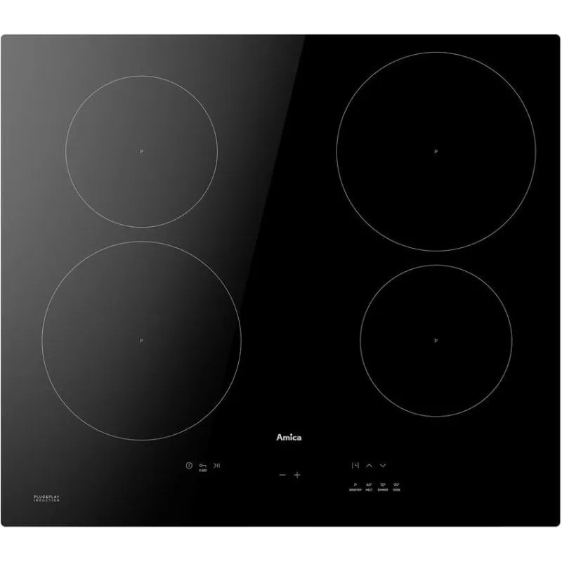 Piano a induzione Amica PIH6540PHTULN 59,2 cm 4 zone 3,7 kW nero