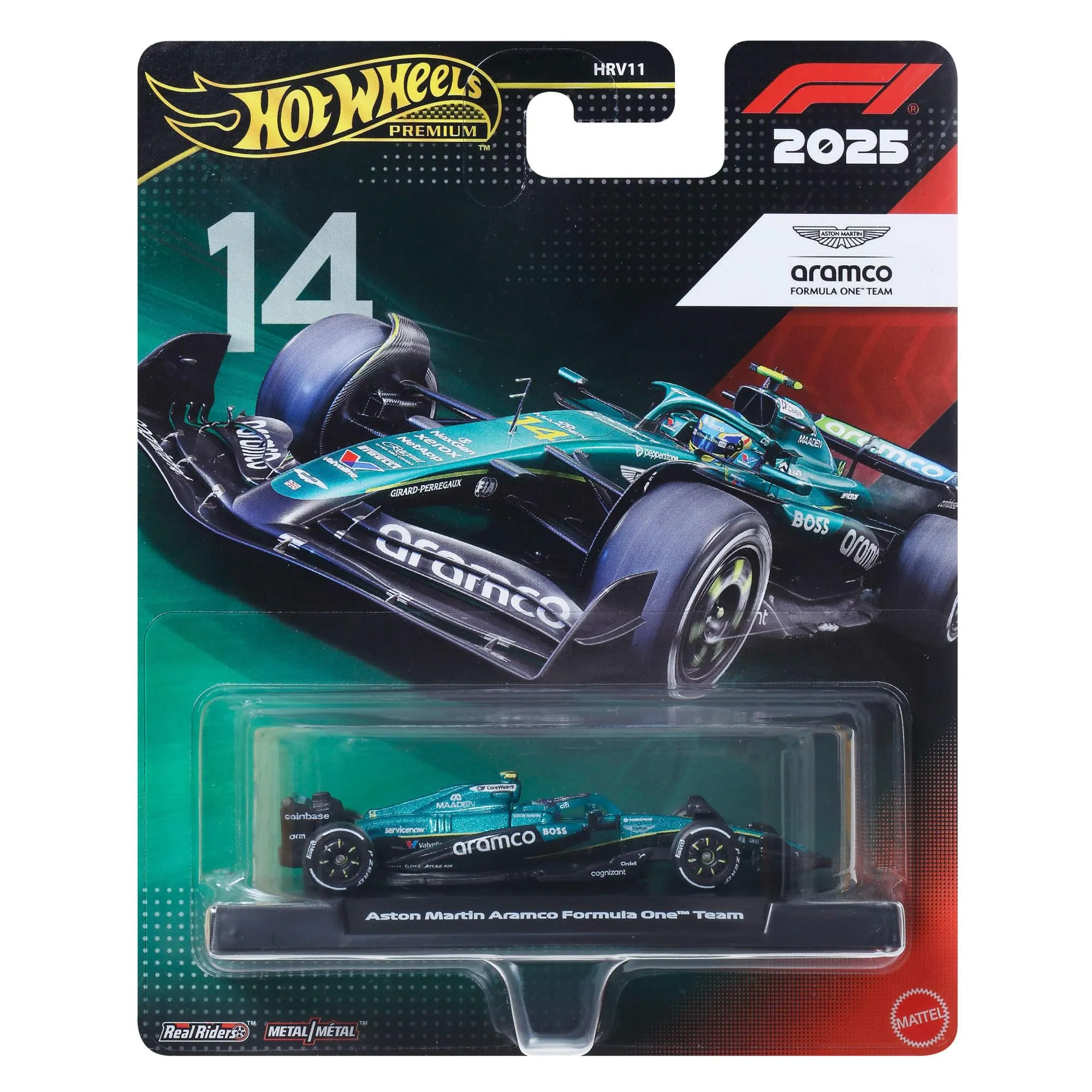 Hot Wheels Premium Aston Martin Aramco Formula One Team Car