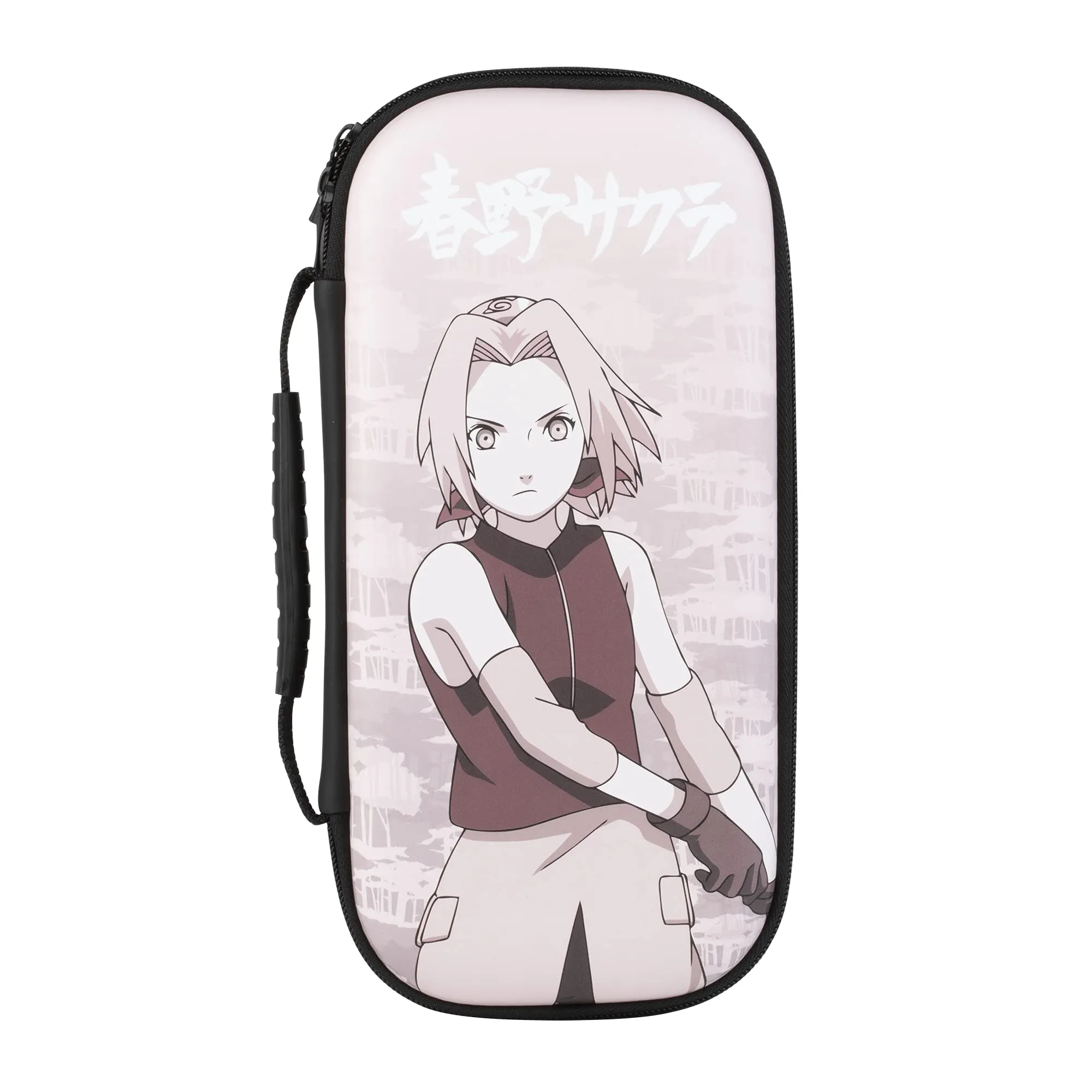 Konix Naruto Shippuden Custodia di protezione e trasporto per Nintendo Switch, Switch Lite e Switch OLED - Alloggio 8 giochi - Design Sakura