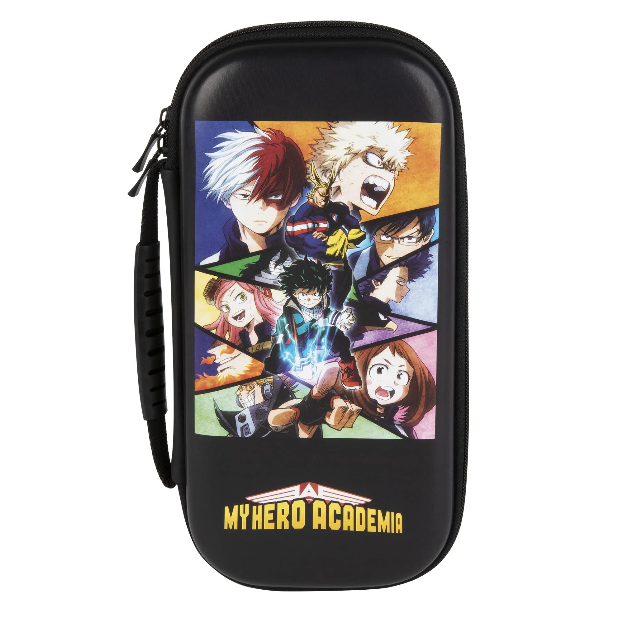 Konix My Hero Academia Custodia di protezione e trasporto Nintendo Switch, Switch Lite e Switch OLED - 8 giochi - Design My Hero Academia - Nero
