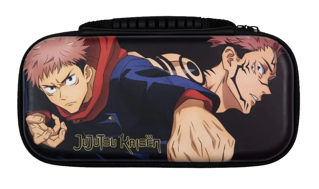 Konix Jujutsu Kaisen Custodia di protezione e trasporto Nintendo Switch, Switch Lite e Switch OLED - 8 giochi - Design Jujutsu Kaisen - Nero