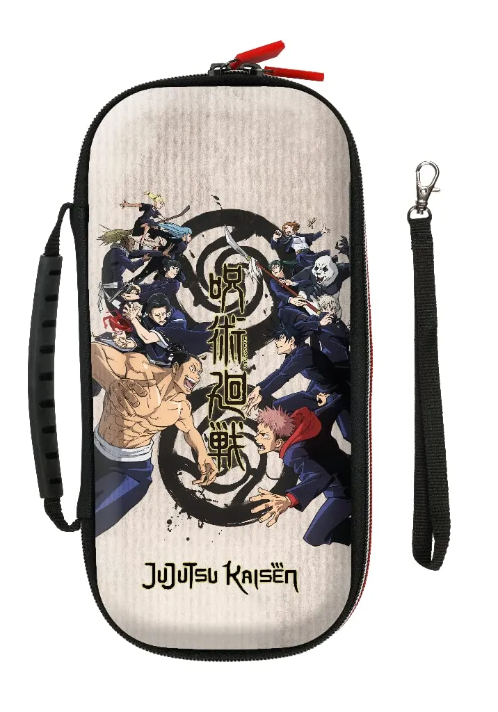 Konix Jujutsu Kaisen Custodia di protezione e trasporto Nintendo Switch, Switch Lite e Switch OLED - 8 giochi - Design Jujutsu Kaisen - Beige