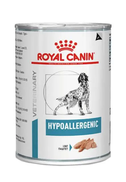 Veterinary health nutrition wet dog hypoallergenic 400 g