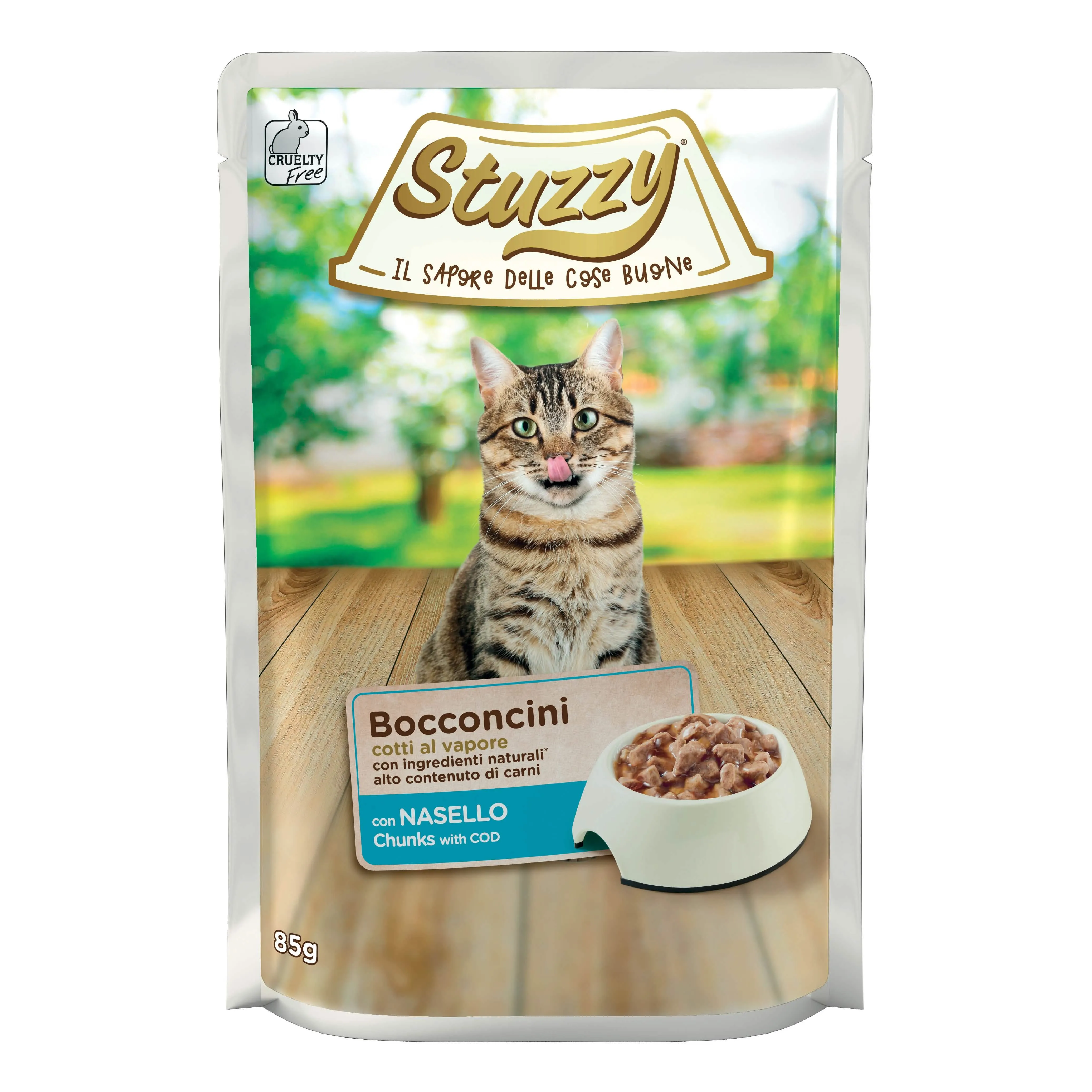 Stuzzy cat bocconcini nasello 85g