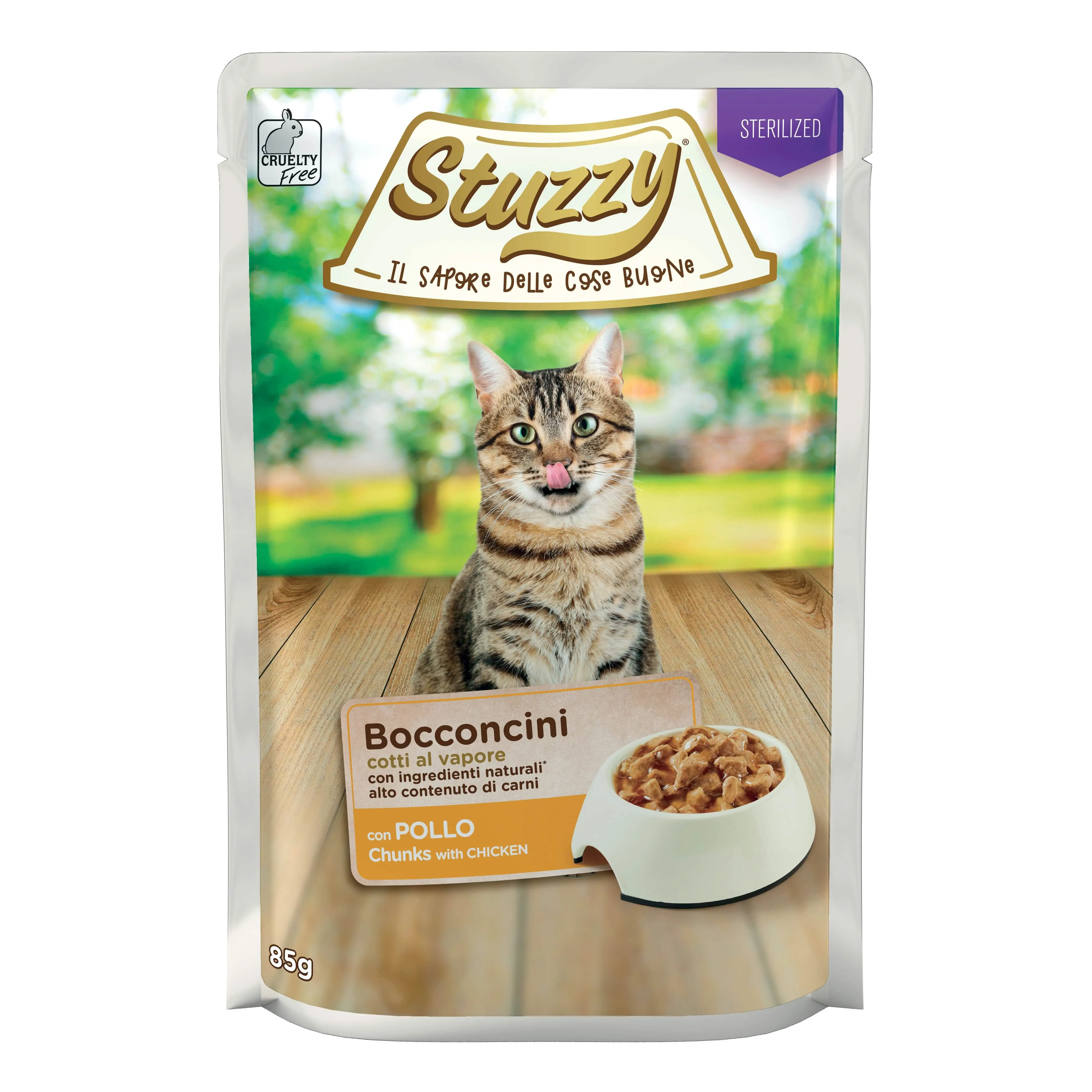 Stuzzy cat bocconcini sterilized pollo 85g