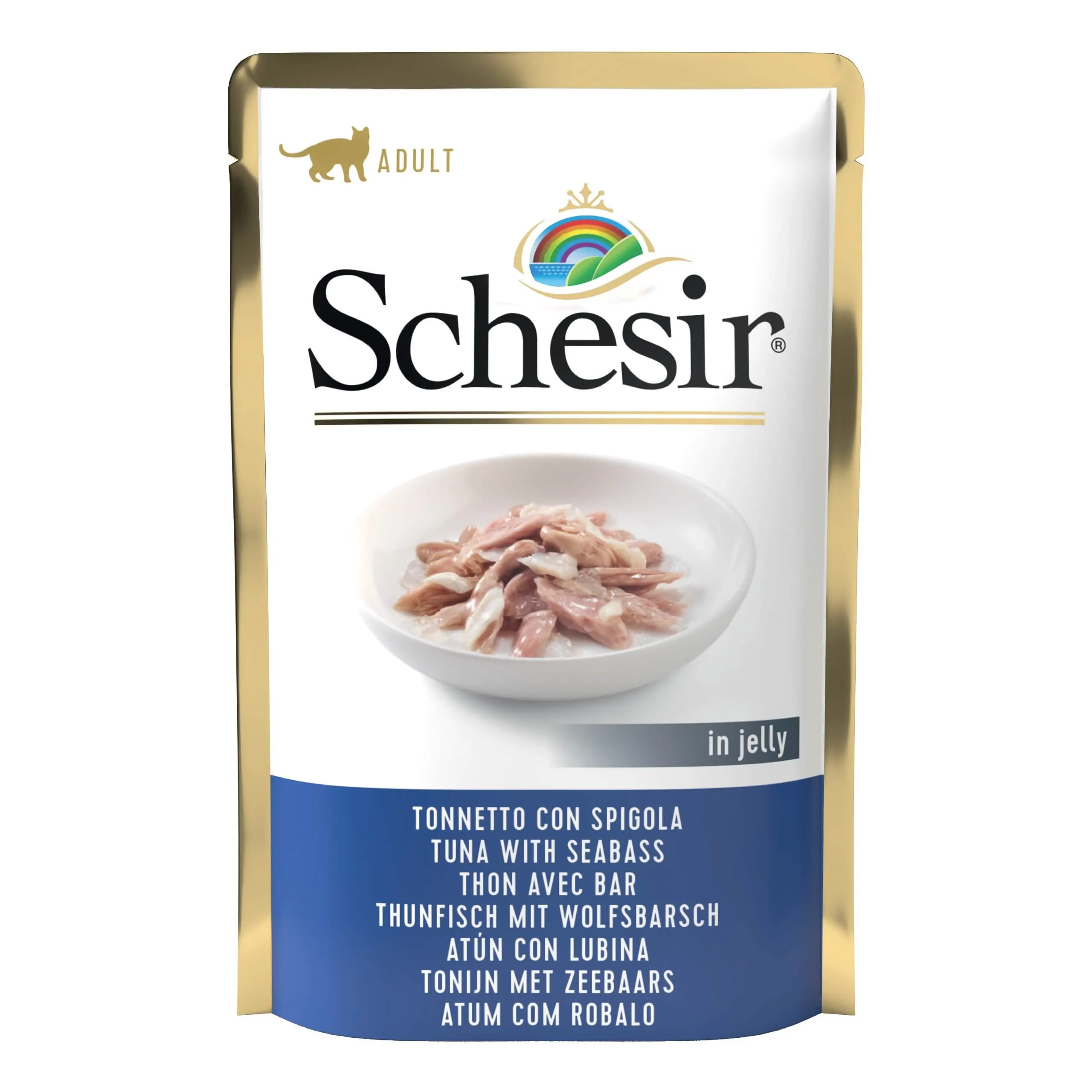 Schesir cat tonnetto con spigola in gelatina 85 g