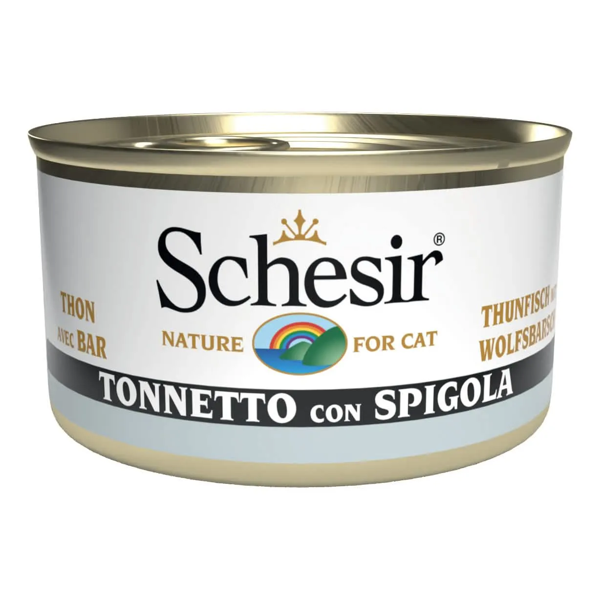 Schesir cat tonno spigola 85g