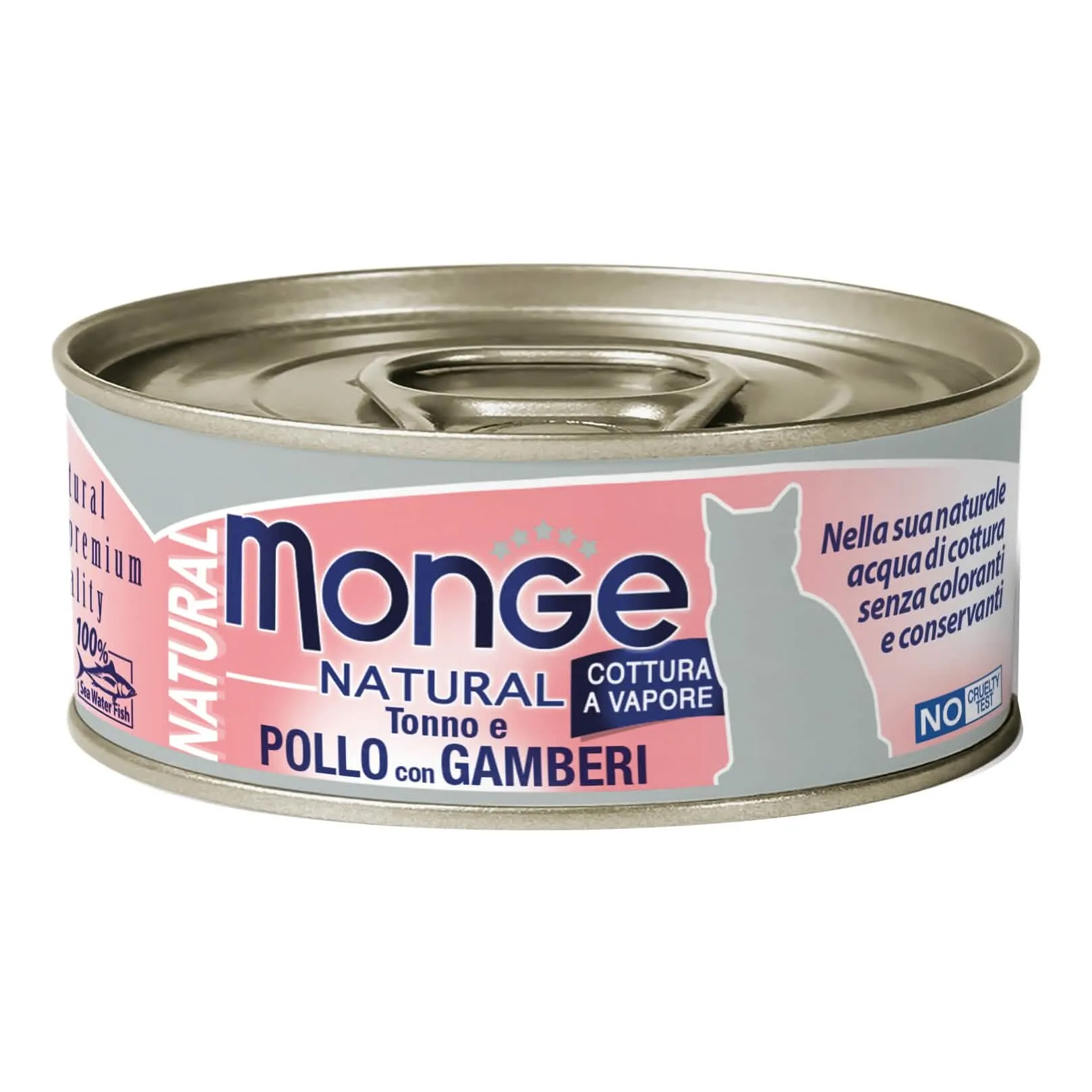 Monge natural tonno/gamberetti 80 g