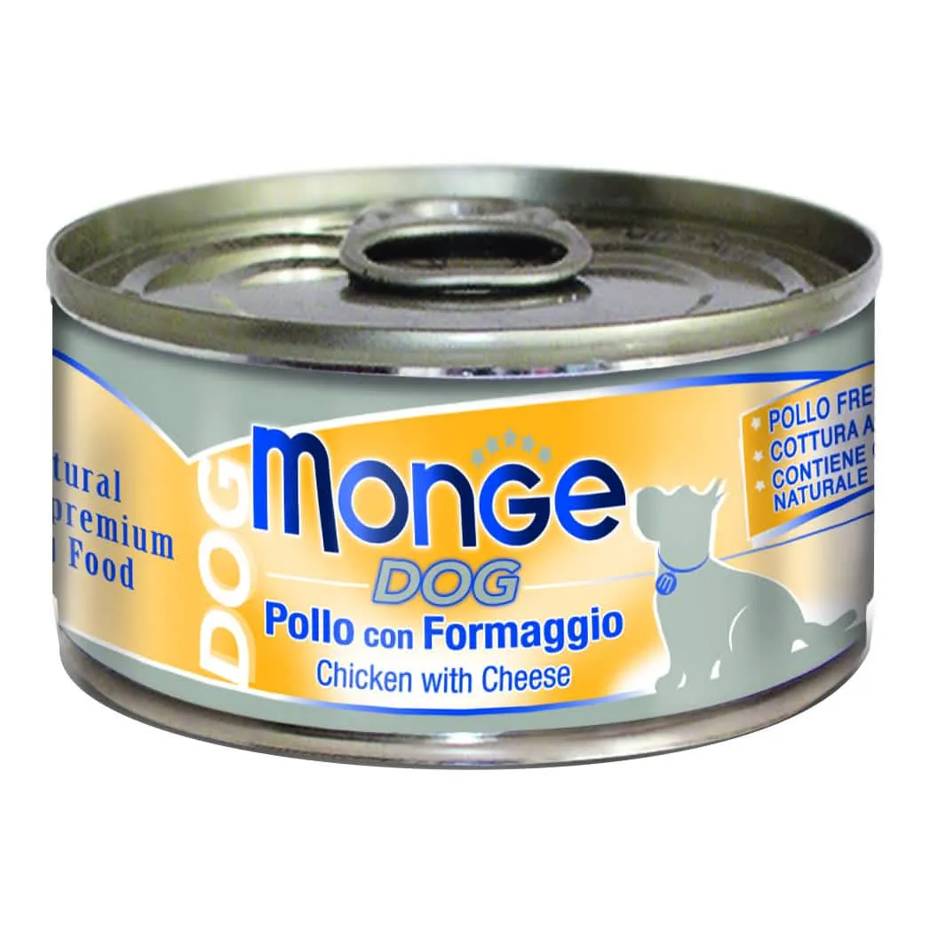Monge natural quality umido cane monge dog pollo con formaggio 95 g