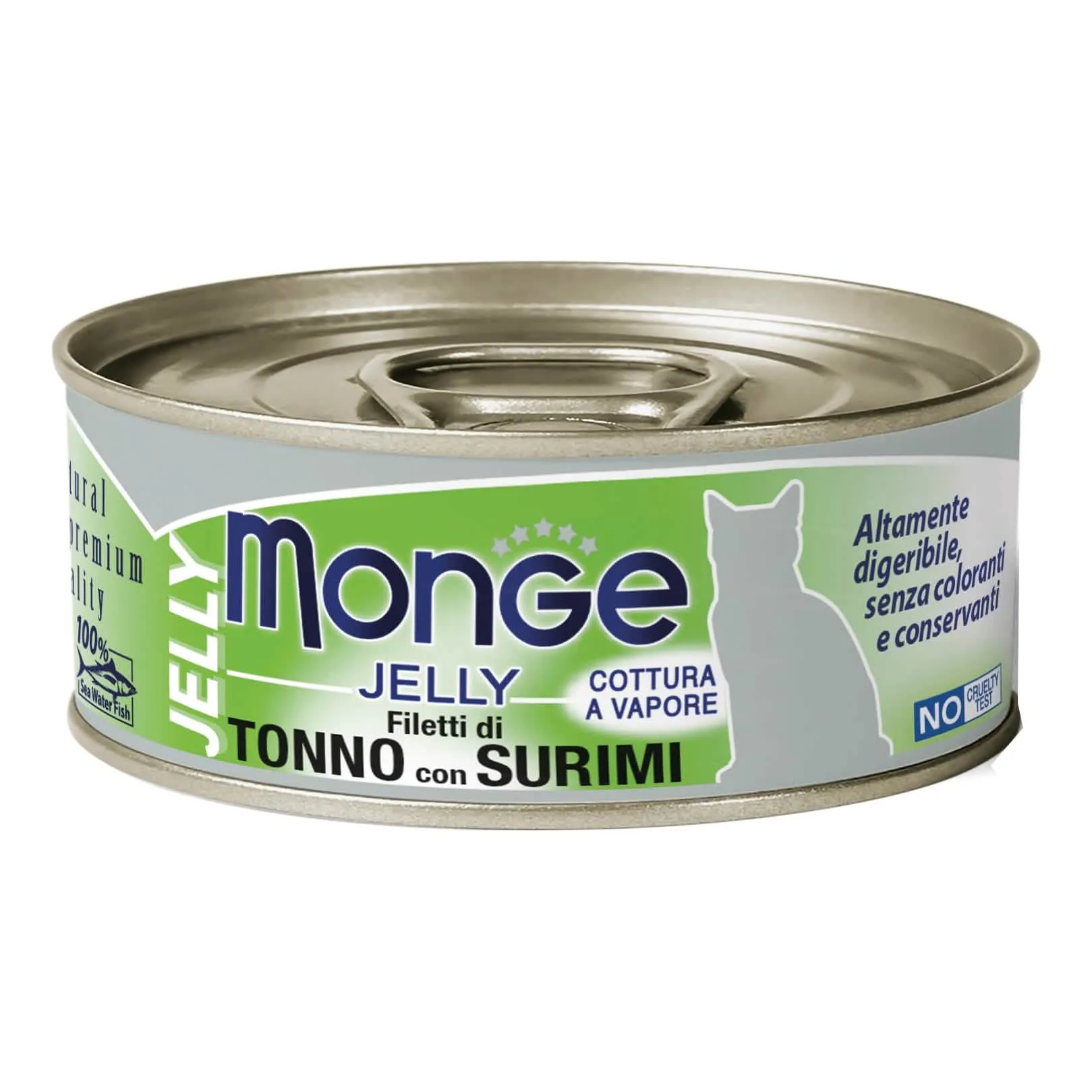 Monge Natural Quality Gatto Monge Jelly Filetti di Tonno/Surimi 80 g