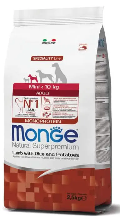 Monge mini adult agnello riso & patate 800 g