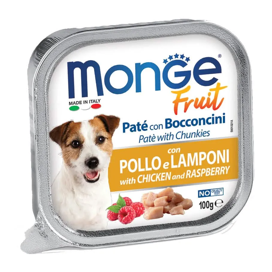 Monge fruit cane pollo&lamponi 100 g