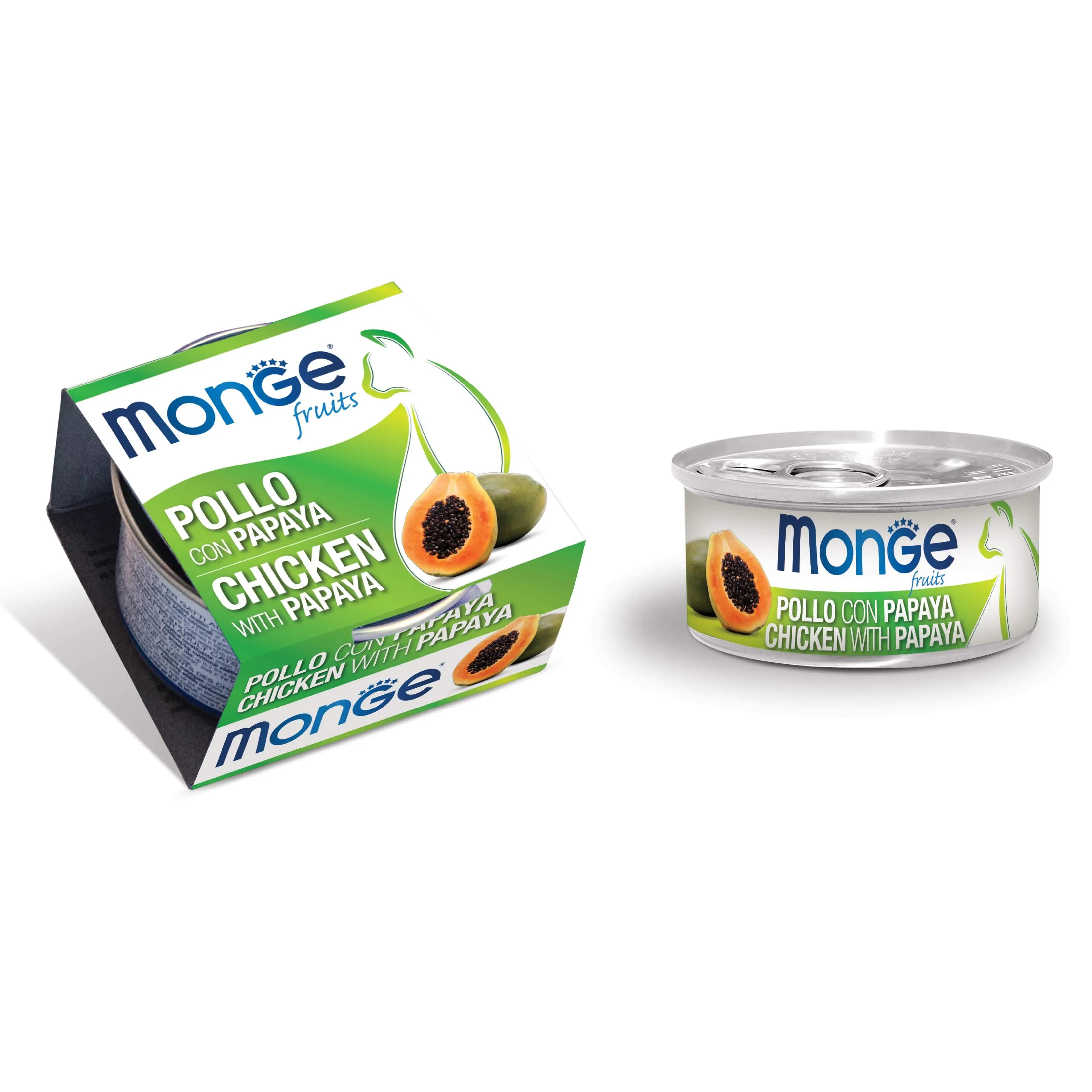 Monge Fruits Pollo con Papaya 80 g