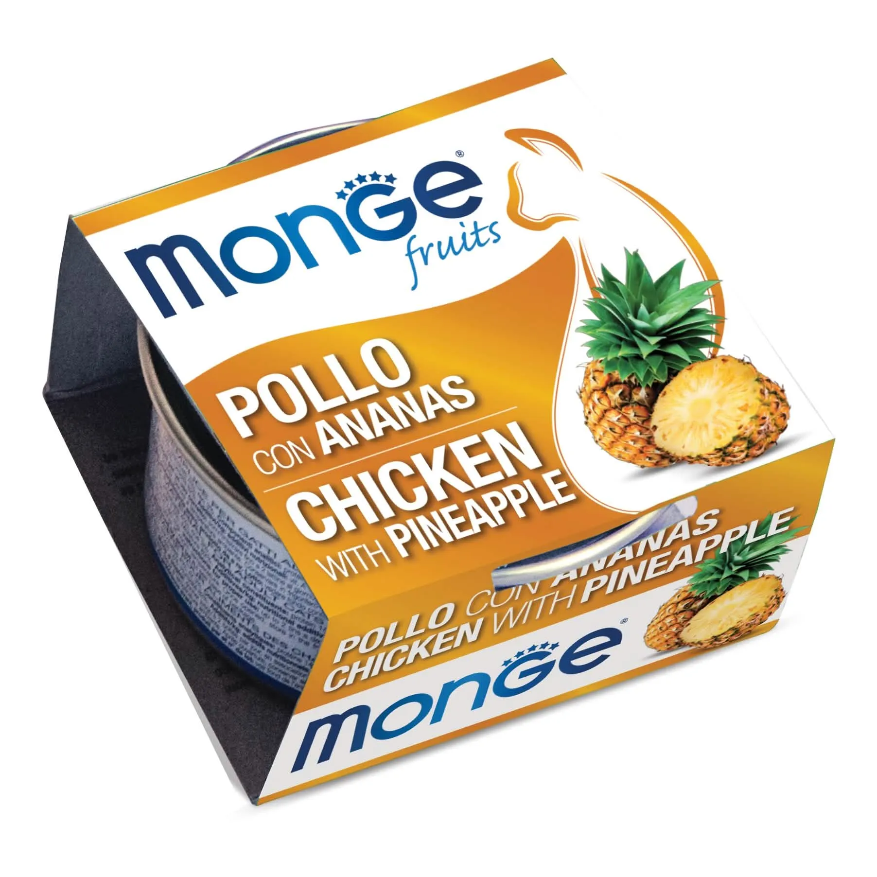 Monge Fruits Pollo con Ananas 80 g - Delizia Naturale per Gatti