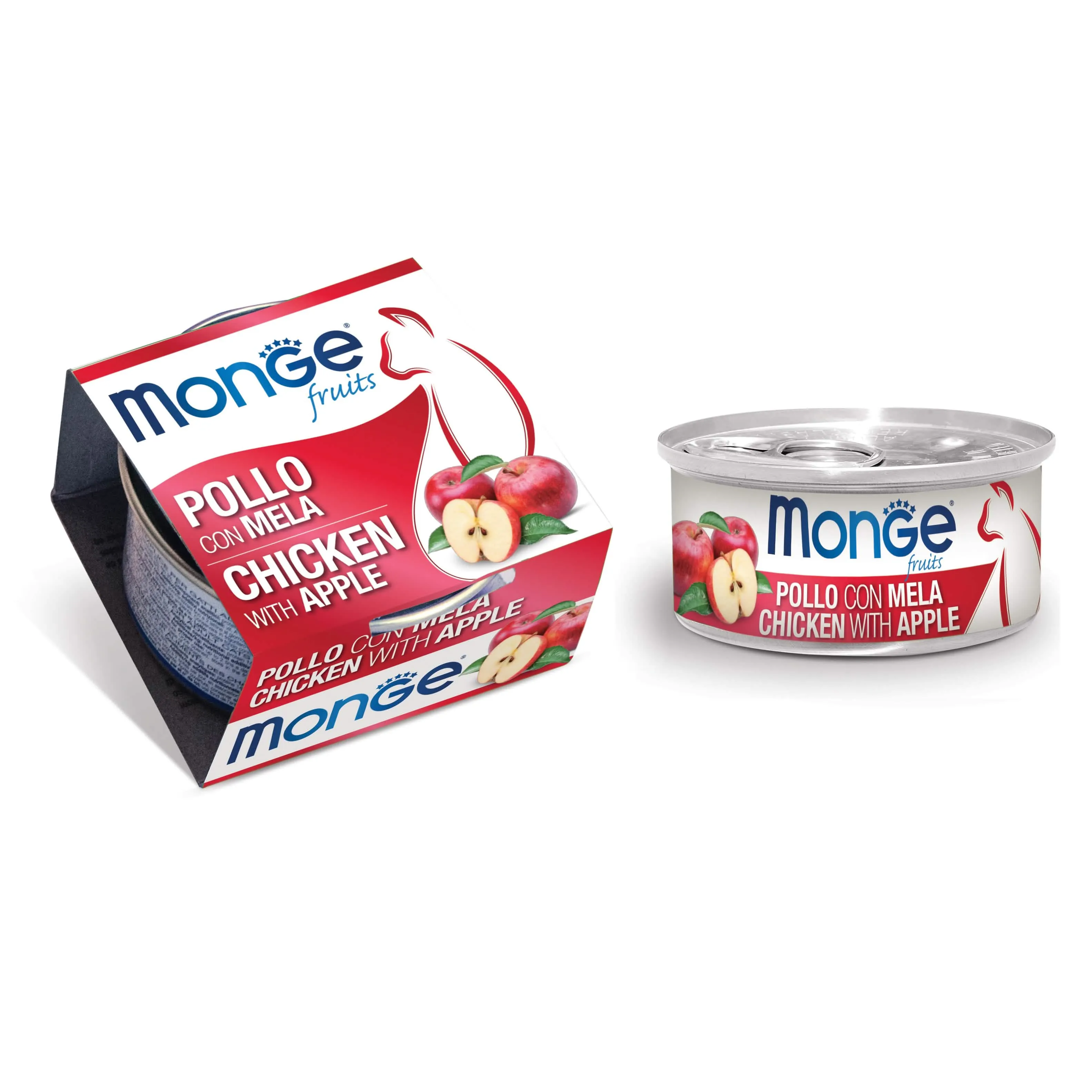 Monge Fruits Pollo con Mela 80 g - Gourmet per Gatti