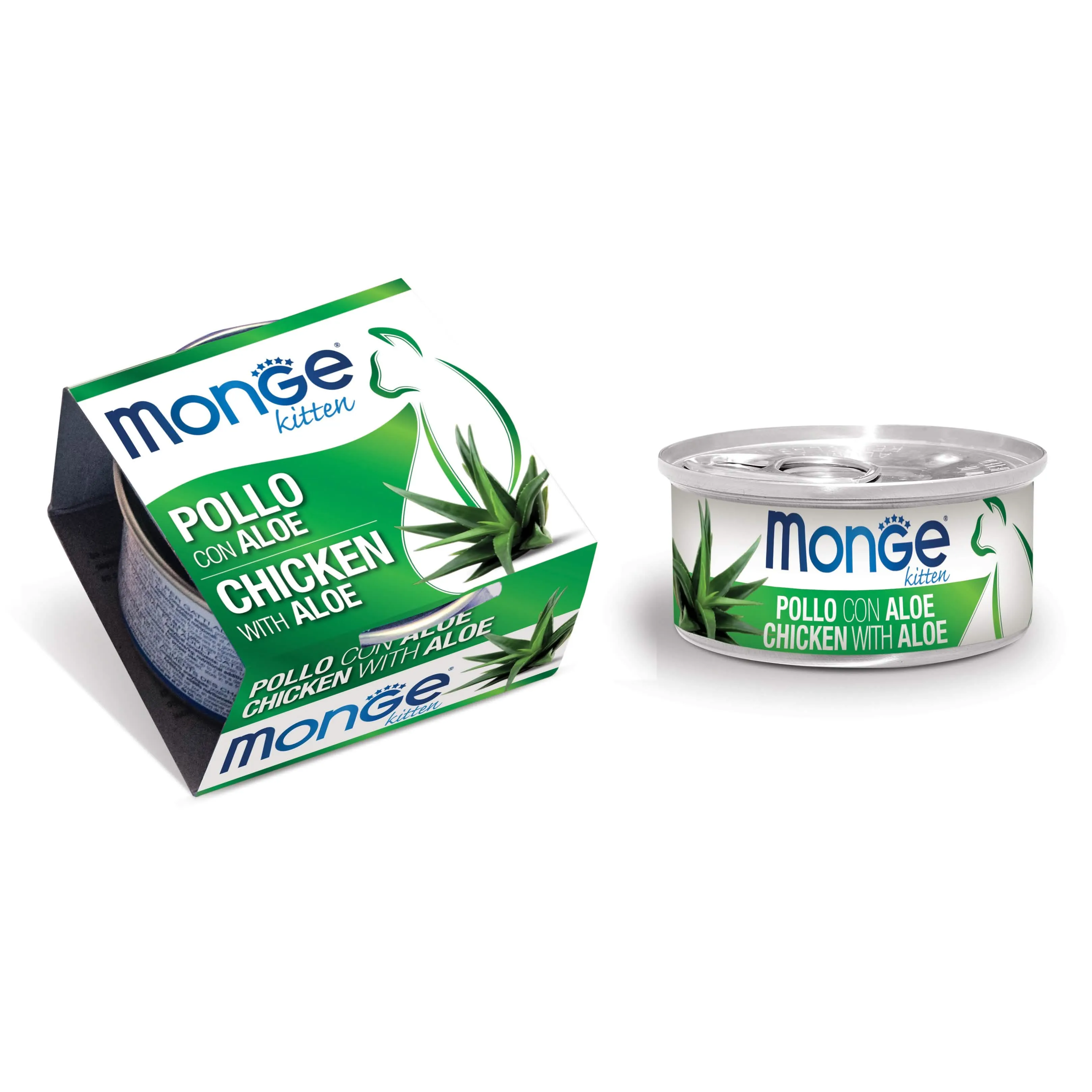 Cibo Umido Monge Fruits per Gattini al Pollo con Aloe Vera - 80 g