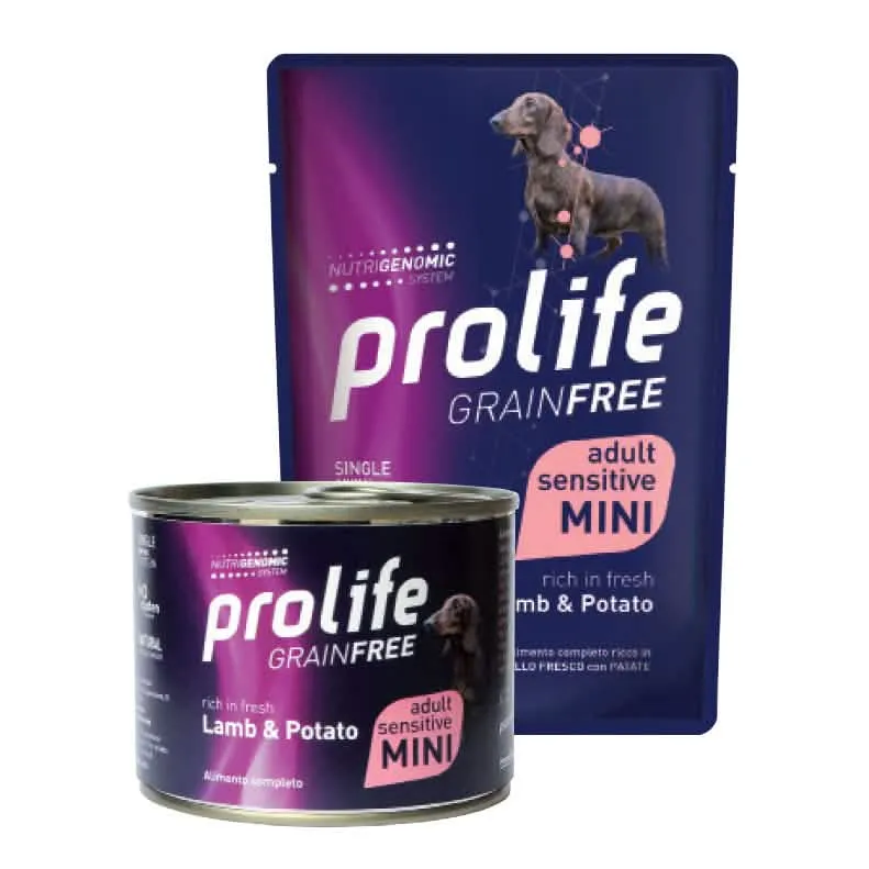 Prolife dog grain free adult lamb & potato mini 100 g